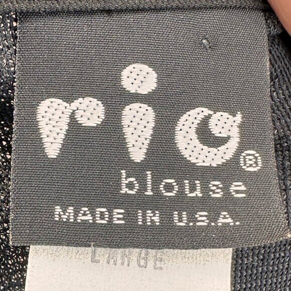 Vintage 1980s Blue Sequin Top, Rio Blouse Size S/M - Picture 5 of 6